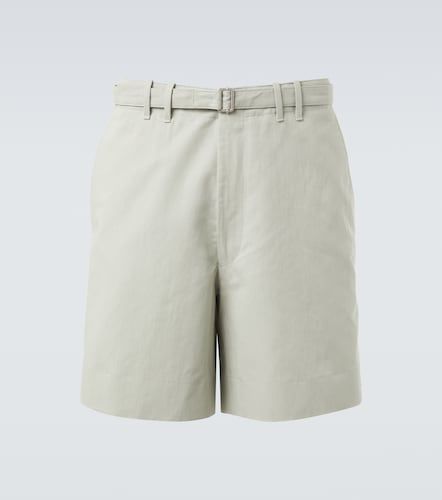 Stòffa Shorts de algodón y lino con cinturón - Stoffa - Modalova