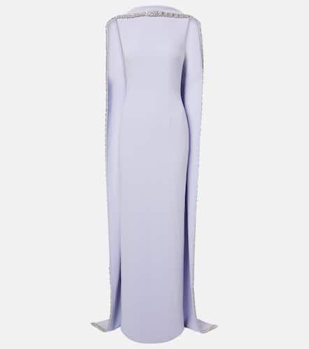 Robe longue en satin à ornements - Roland Mouret - Modalova