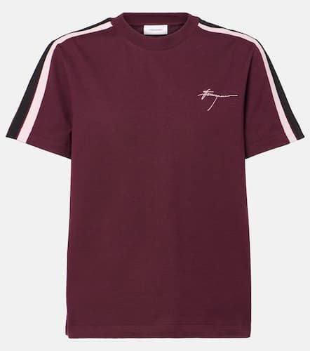 Camiseta de jersey de algodón con logo - Ferragamo - Modalova