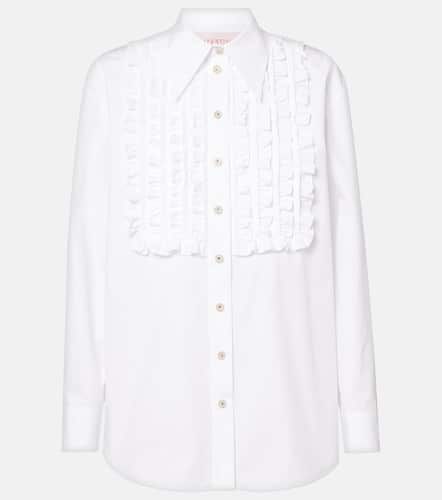 Ruffled cotton poplin shirt - Valentino - Modalova