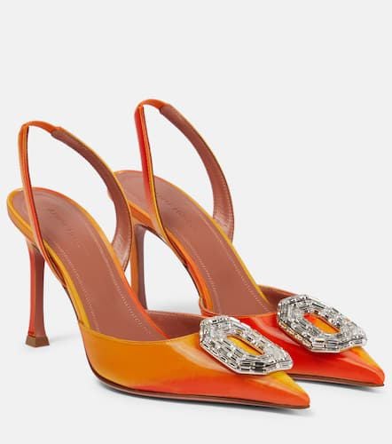 Verzierte Slingback-Pumps Camelia 90 - Amina Muaddi - Modalova