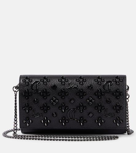 Paloma embellished leather clutch - Christian Louboutin - Modalova