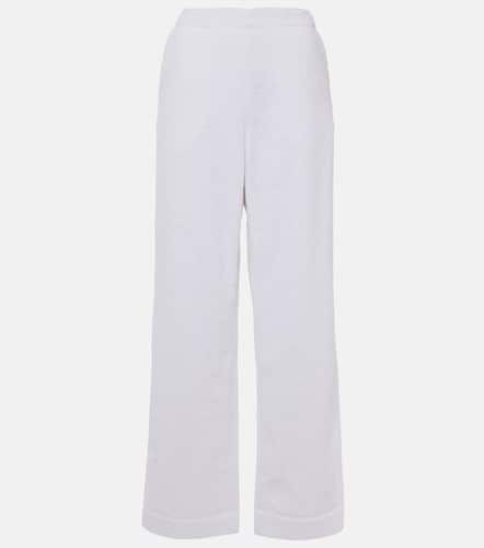 AlaÃ¯a Low-rise cotton terry straight pants - Alaia - Modalova