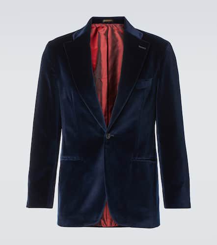 Blazer in velluto di cotone - Rubinacci - Modalova