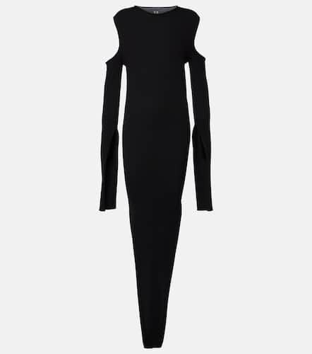 Vestido largo drapeado de lana - Rick Owens - Modalova