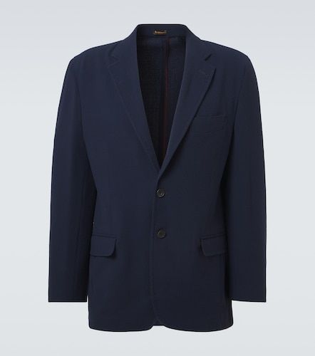 Striped single-breasted wool blazer - Rubinacci - Modalova