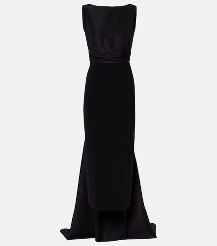Abito lungo in faille con satin e fiocco - Carolina Herrera - Modalova