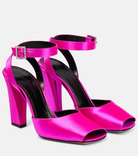 Embellished satin sandals - Victoria Beckham - Modalova