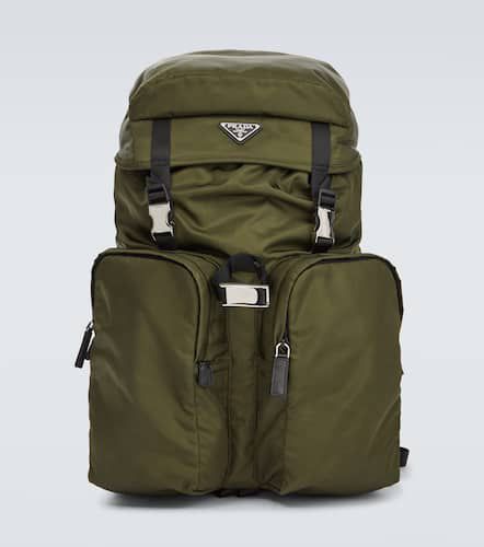 Re-Nylon leather-trimmed backpack - Prada - Modalova