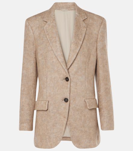 Wool, mohair, and cashmere-blend blazer - Brunello Cucinelli - Modalova