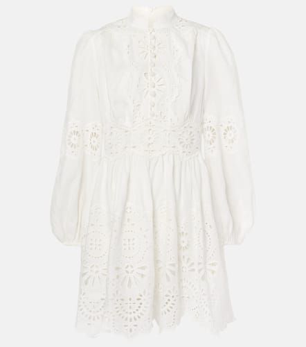 Acacia Broderie embroidered linen minidress - Zimmermann - Modalova