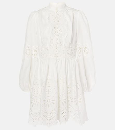 Acacia Broderie embroidered linen minidress - Zimmermann - Modalova