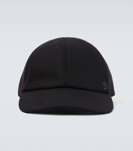 Wool and cashmere-blend baseball cap - Giorgio Armani - Modalova