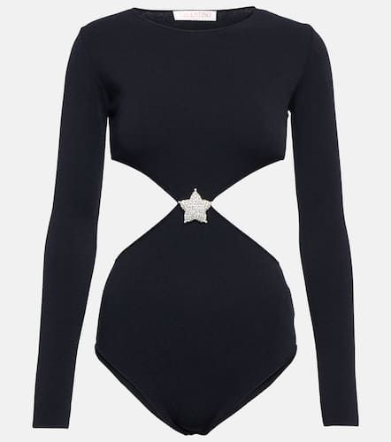 Embellished cut-out bodysuit - Valentino - Modalova