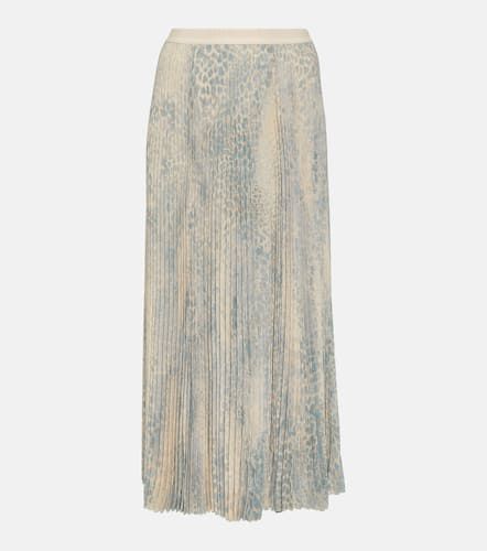 Falda midi plisada con estampado - Balenciaga - Modalova
