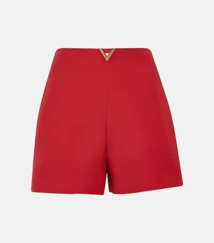 High-Rise Shorts VGold aus Crepe Couture - Valentino - Modalova