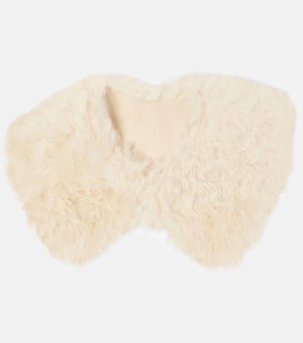 Leather-lined shearling collar - Toteme - Modalova