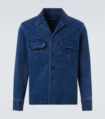 Sobrecamisa de denim a rayas - Tom Ford - Modalova