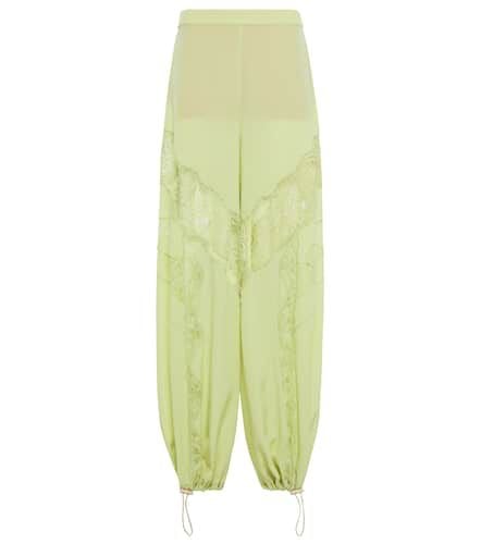 Hose aus Seide und Spitze - Stella McCartney - Modalova