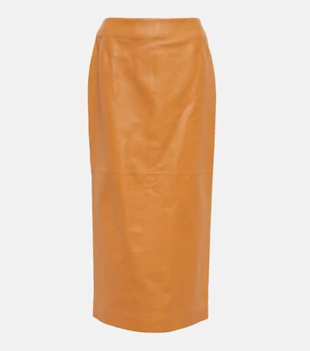 Manuela high-rise leather midi skirt - Gabriela Hearst - Modalova