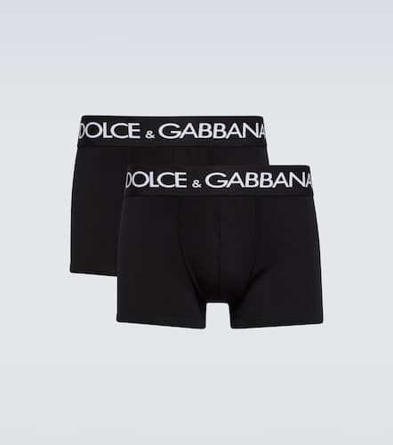 Set of 2 cotton-blend boxer briefs - Dolce&Gabbana - Modalova
