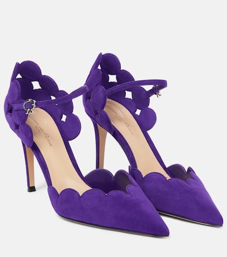 Pumps Ariana D'Orsay aus Veloursleder - Gianvito Rossi - Modalova