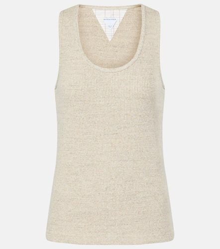 Ribbed-knit cotton jersey tank top - Bottega Veneta - Modalova