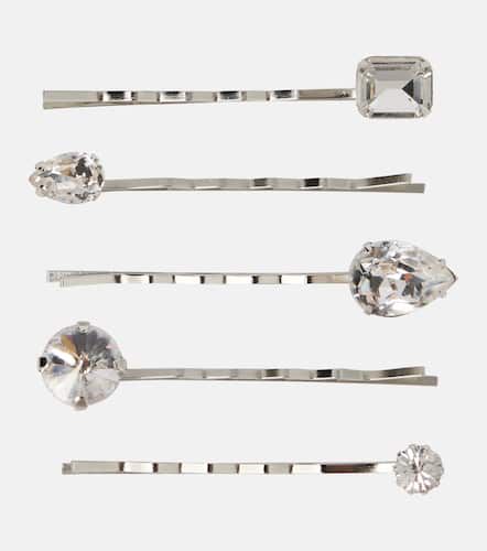 Raquel embellished set of 5 bobby pins - Jennifer Behr - Modalova