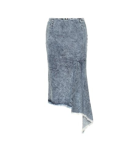 Falda midi asimétrica de jeans - Balenciaga - Modalova