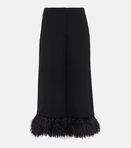 Culottes de crepé con plumas - Proenza Schouler - Modalova