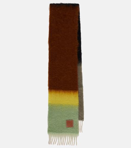 Loewe Striped mohair and wool scarf - Loewe - Modalova