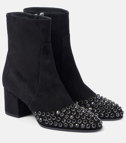 Alaia Embellished suede ankle boots - Alaia - Modalova