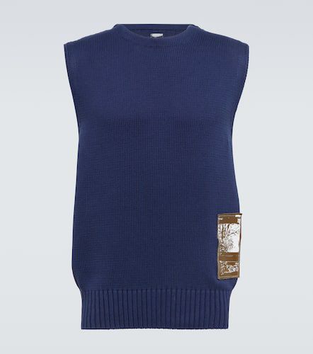 Embroidered cotton sweater vest - GR10K - Modalova