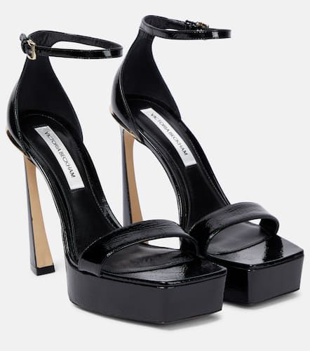 Patent leather platform sandals - Victoria Beckham - Modalova