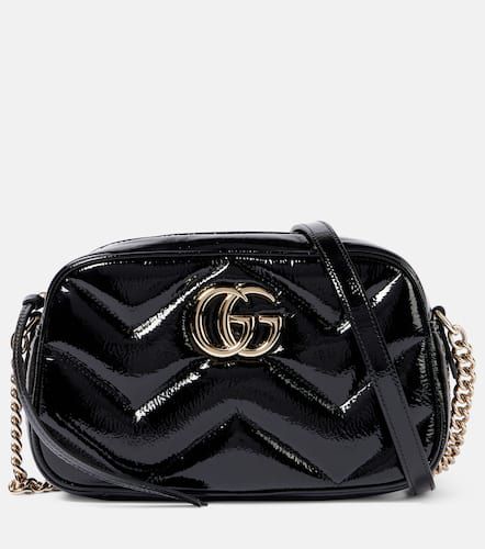 GG Marmont Mini patent leather shoulder bag - Gucci - Modalova