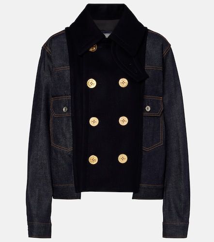 Sacai Chaqueta de denim con paneles - Sacai - Modalova