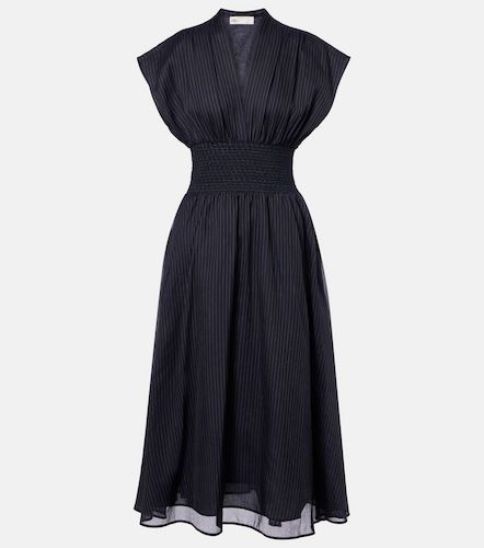 Vestido midi de algodón a rayas - Tory Burch - Modalova