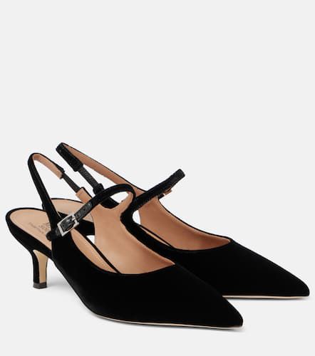 Karla 45 velvet slingback pumps - Malone Souliers - Modalova