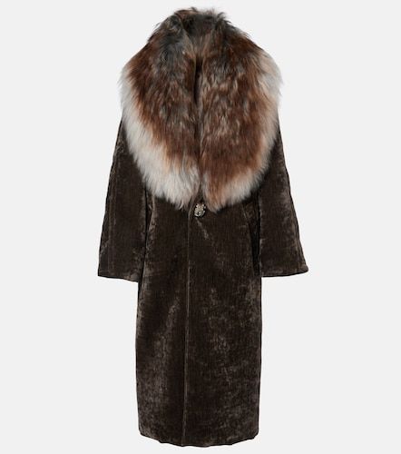 Jacques Wei Shearling-trimmed coat - Jacques Wei - Modalova