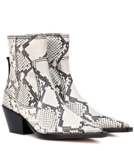 Bedruckte Ankle Boots aus Leder - Joseph - Modalova