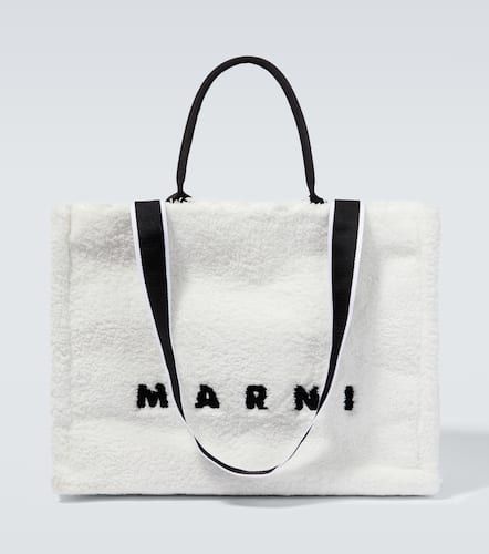 Bestickte Tote East-West Large - Marni - Modalova