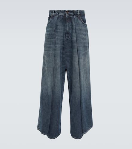 Jeans anchos de tiro alto plisados - Balenciaga - Modalova
