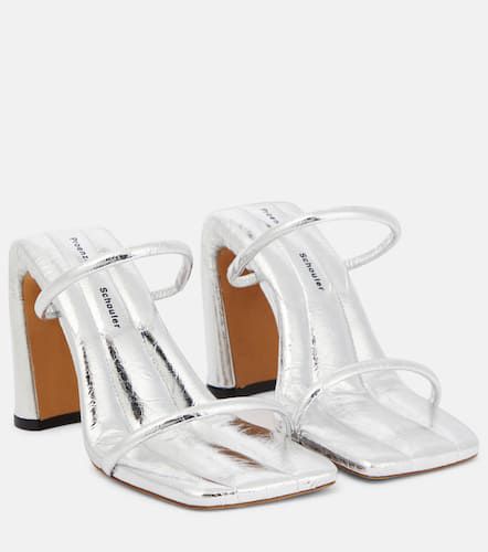 Square Slide metallic leather sandals - Proenza Schouler - Modalova
