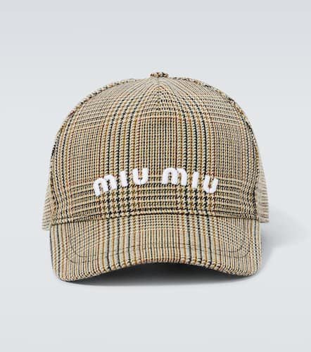 Cappello da baseball in cotone con logo - Miu Miu - Modalova