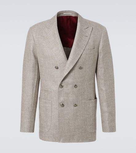 Blazer aus Leinen, Wolle und Seide - Brunello Cucinelli - Modalova