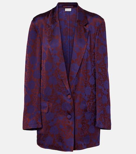 Blazer en jacquard à fleurs - Dries Van Noten - Modalova