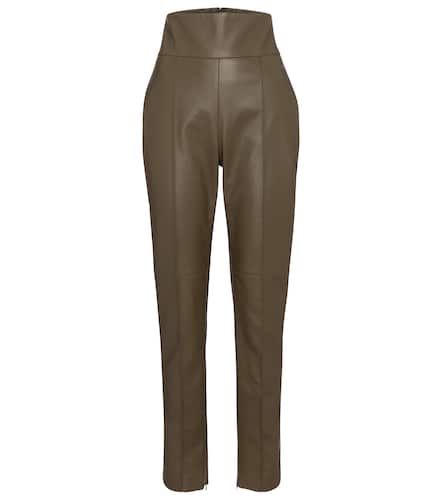 Pantalones ajustados de piel - Alexandre Vauthier - Modalova