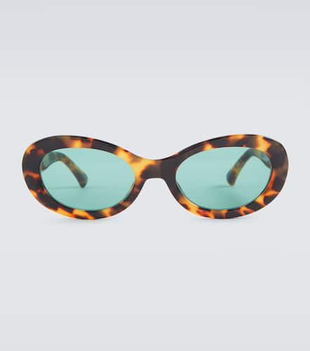 Tortoiseshell-effect oval sunglasses - Dries Van Noten - Modalova