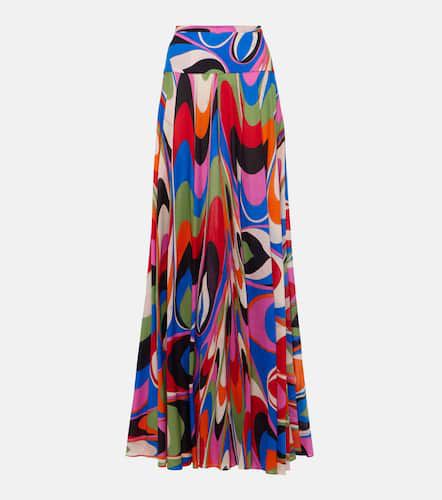 Falda larga Marmo plisada estampada - Pucci - Modalova