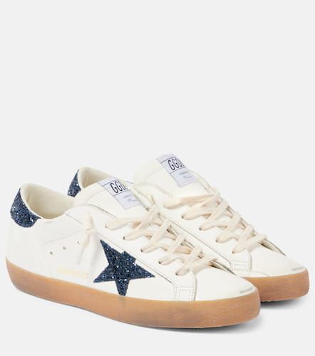 Sneakers Super-Star aus Leder mit Glitter - Golden Goose - Modalova